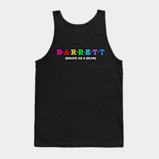 Barrett  - Brave as a Bear. Tank Top